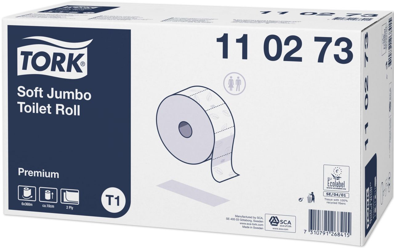 Tork T1 Prémium Jumbo Soft Toalettpapír