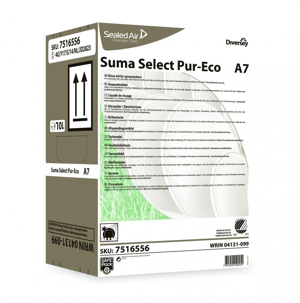 Johnson Diversey Suma Select Pur-Eco A7 Gépi öblítő Konc. 10l