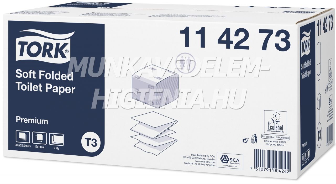 Tork T3 Premium Hajtogatott Toalettpapír Soft