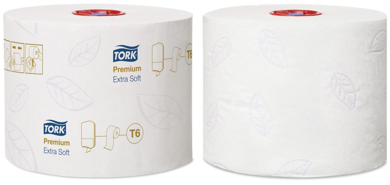 Tork T6 Premium Kompakt Toalettpapír Tekercs Extra Soft