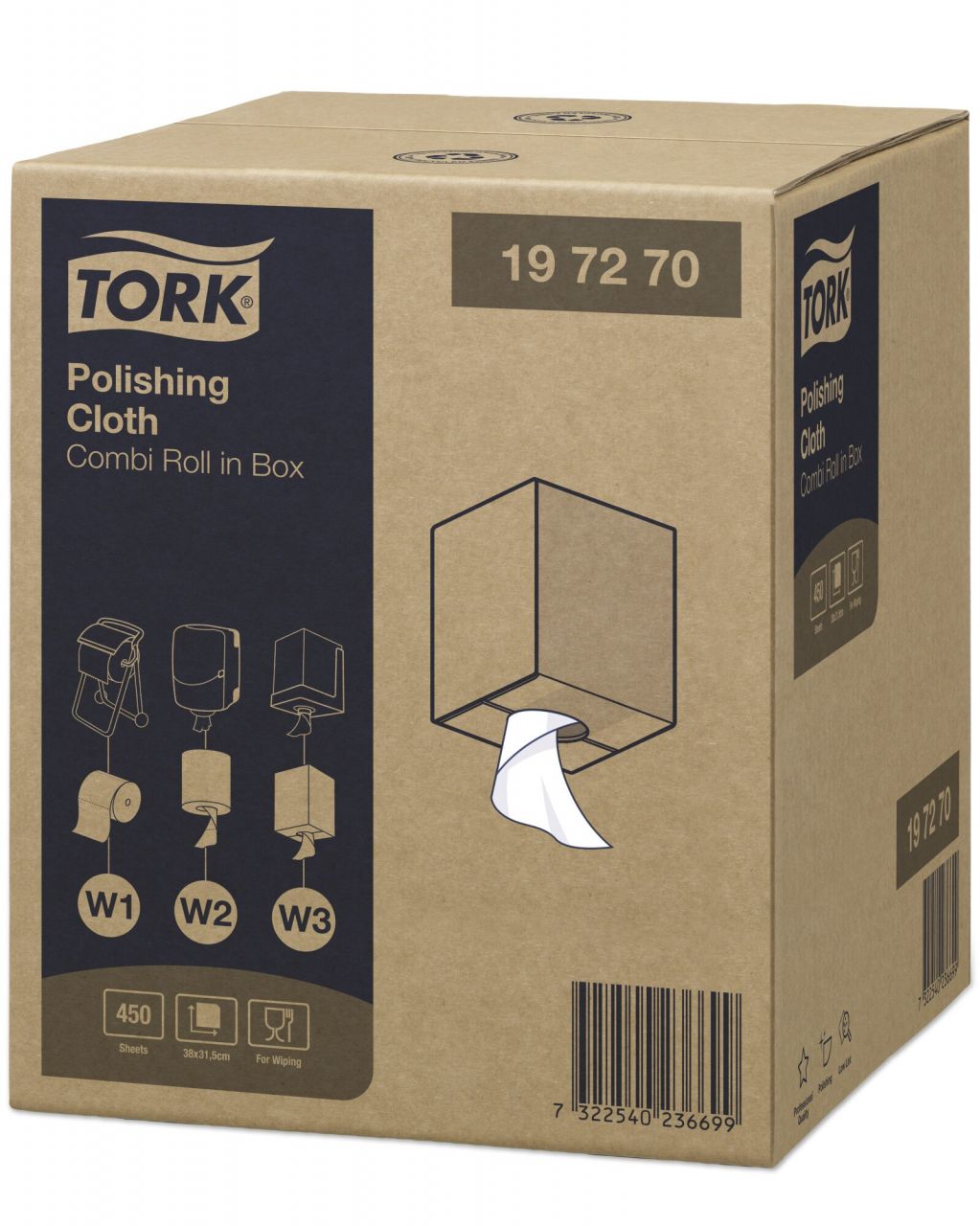 Tork W1/W2/W3 Premium Törlőkendő