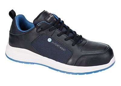 Portwest FC07 Eco Composite Trainer S3S SR Védőcipő Fekete/Kék