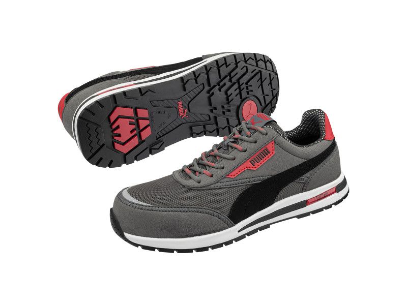 Puma Rider Grey Low S1PS ESD FO HRO SR munkavédelmi cipő szürke